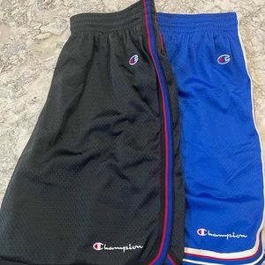 Pack of 2 Champion Mens Small mesh basketball shorts